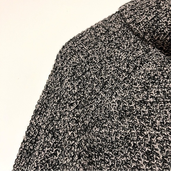 Madewell Eastbrook Turtleneck Sweater Large Cross-Back Merino Wool Blend Grey - Picture 7 of 12